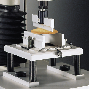 Knusprigkeit messen: Textur bei Snacks objektiv prüfen hdp/3pb - 3-punkt-biegevorrichtung für bruchversuche mit dem texture analyser