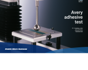 artikel von stable micro systems: avery adhesive test - beschreibung und anwendungsmöglichkeiten.
