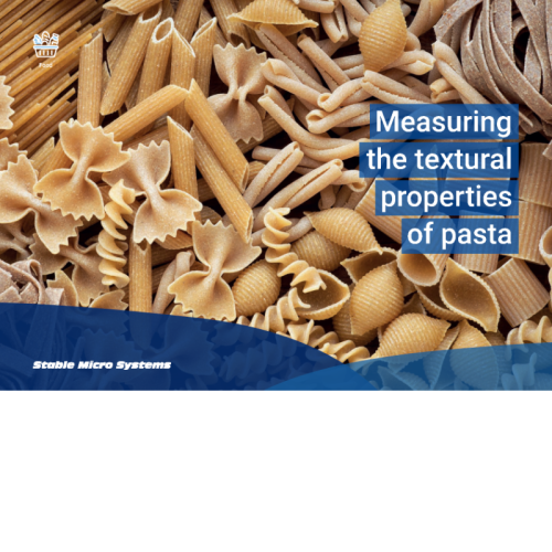 artikel von stable micro systems: texturanalyse von gekochter und ungekochter pasta zur optimierung der produktion und qualität.