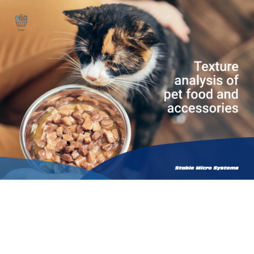 artikel von stable micro systems: analyse von textur und material von futter, spielzeug und zubehör in der heimtierbranche zur qualitätssicherung und -optimierung.